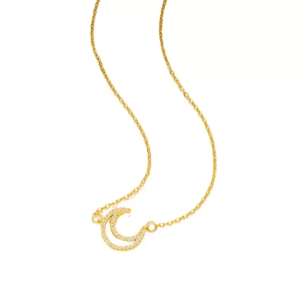 cadena luna madre perla golden