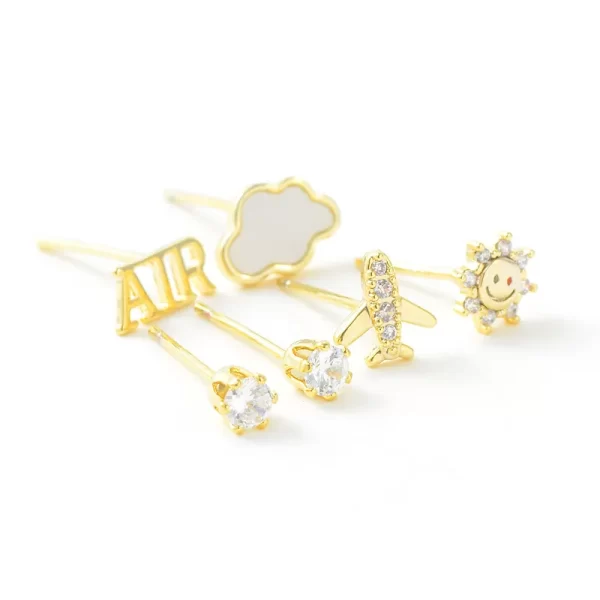 aretes party rings love fly - Imagen 2