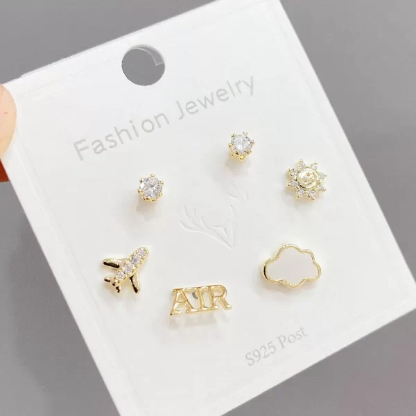 aretes party rings love fly