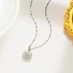 cadena girasol rotable silver