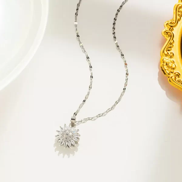 cadena girasol rotable silver