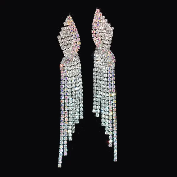 aretes long diamond tornasol