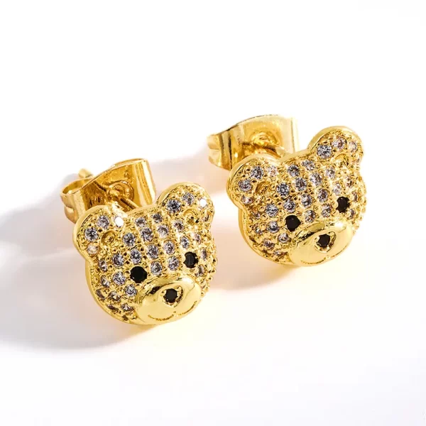 aretes ositos golden