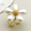 anillo pearl flower margarita