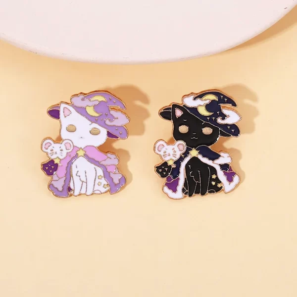 broche Molly cat magic negro - Imagen 2