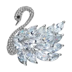 broche cisne silver