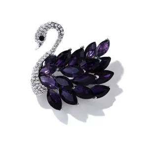 broche cisne purple