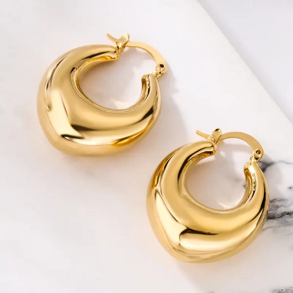 aretes argollas round steel