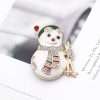 broche xmas snowman ski - Imagen 2