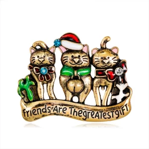 broche xmas Molly and friends