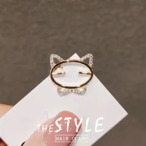 broche Molly cat zircon