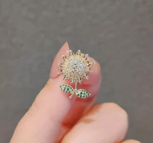 broche girasol sunflower