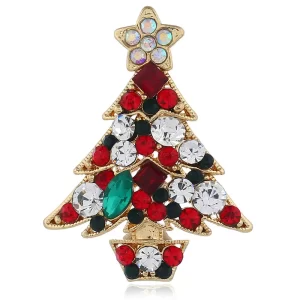 broche xmas tree colores