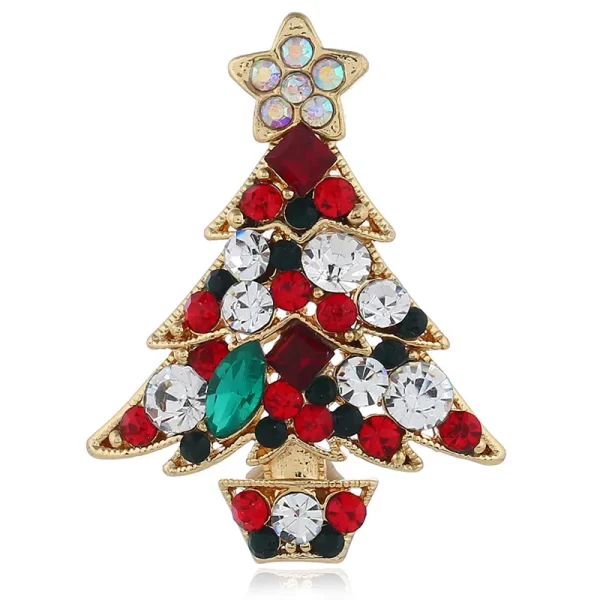 broche xmas tree colores