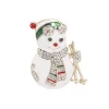 broche xmas snowman ski