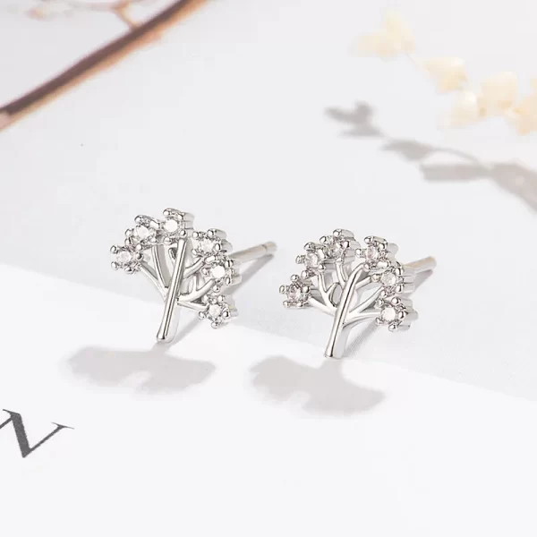 aretes arbol de la vida silver