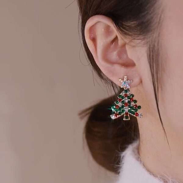 aretes xmas tree colores - Imagen 2