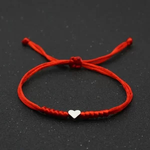 Pulsera corazón roja