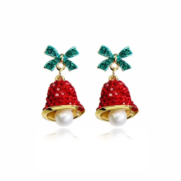 aretes xmas campanitas