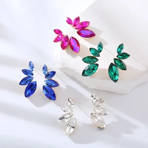 aretes hojas blancas - Imagen 2