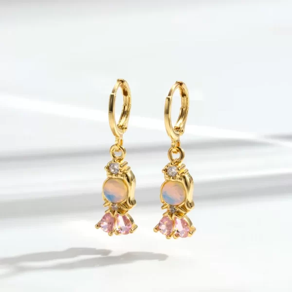 Argollas Bella durmiente (rosadas) Disney