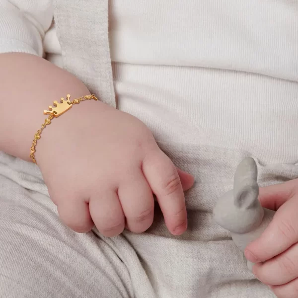 Pulsera bebe coronita - Imagen 3