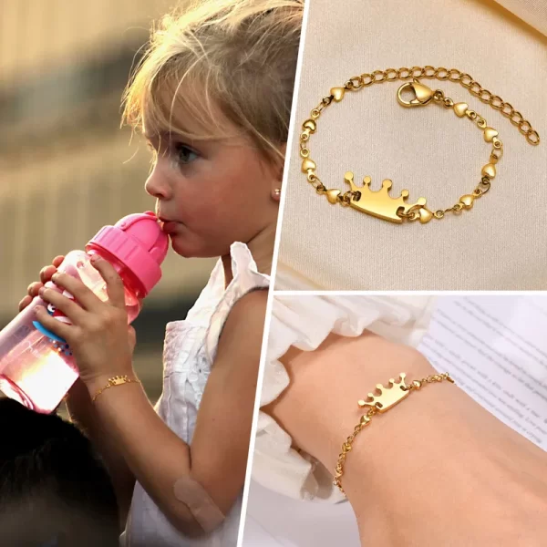 Pulsera bebe coronita - Imagen 5