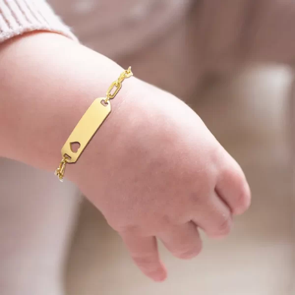 Pulsera bebe steel corazon - Imagen 3