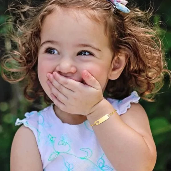 Pulsera bebe steel corazon - Imagen 2