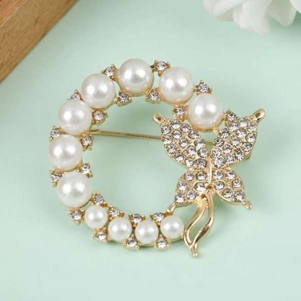 broche coronita perlas - Imagen 2