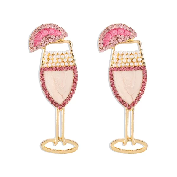 aretes Martini pink