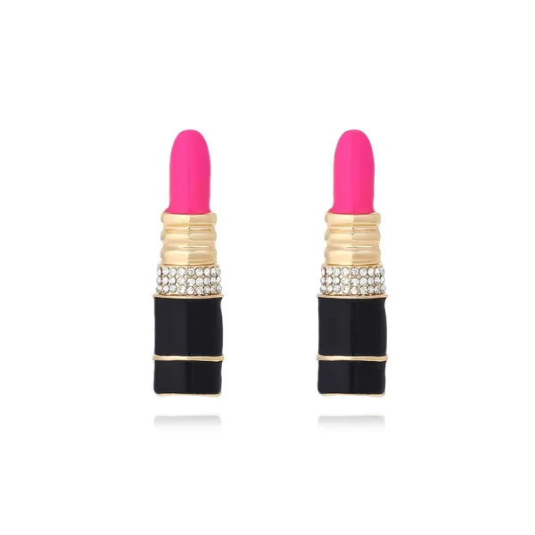 aretes lipstick pink