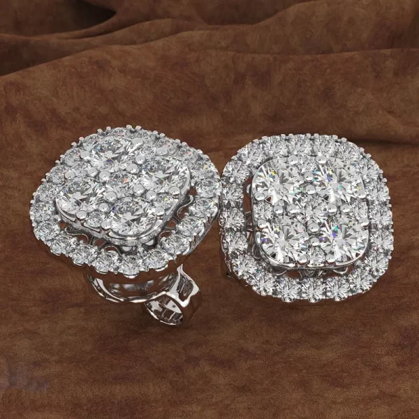aretes earplug zircon silver