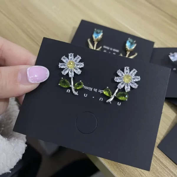 aretes girasol margarita silver