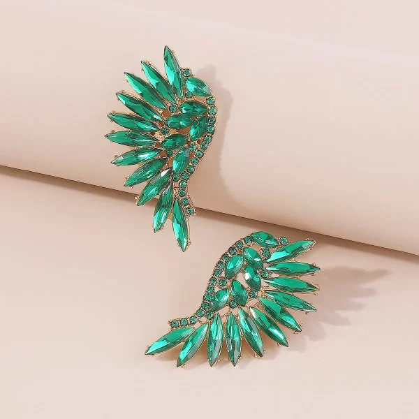 aretes angel wings verdes - Imagen 3