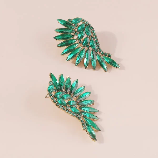 aretes angel wings verdes - Imagen 2