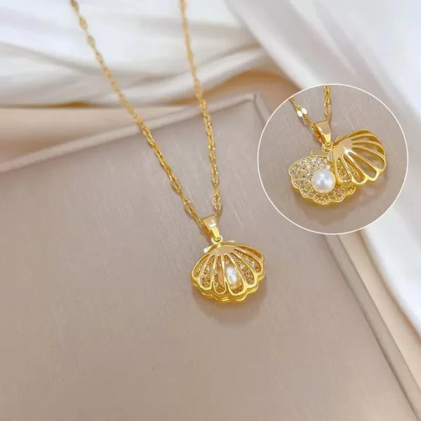 cadena Shell perla - Imagen 3