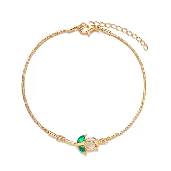 pulsera tulipan zircon