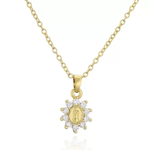 cadena Virgen María zircon