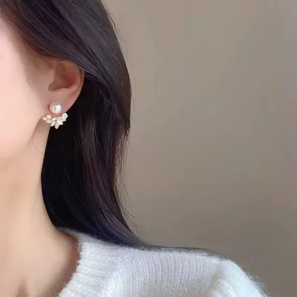 aretes perlas wings - Imagen 3