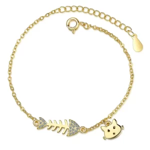 pulsera Molly cat fish bone