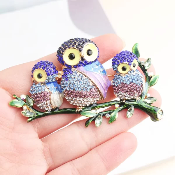 broche buhos family - Imagen 2