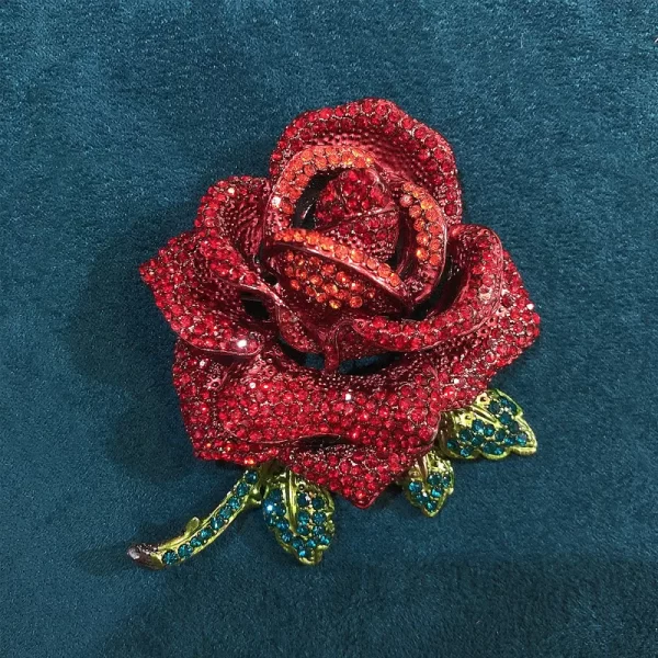 Broche perfect rose