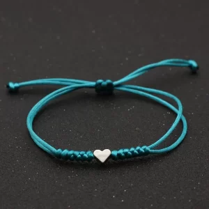 pulsera corazón turquesa