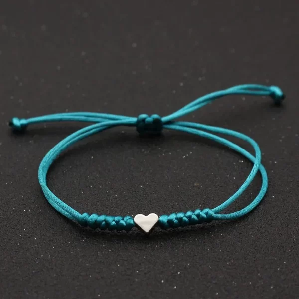 pulsera corazón turquesa