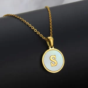 cadena round shell Letra S