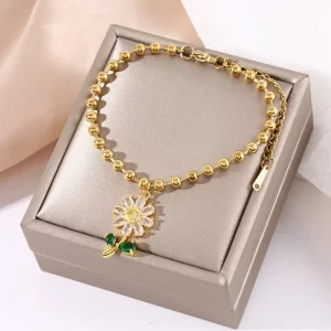 pulsera girasol margarita balines