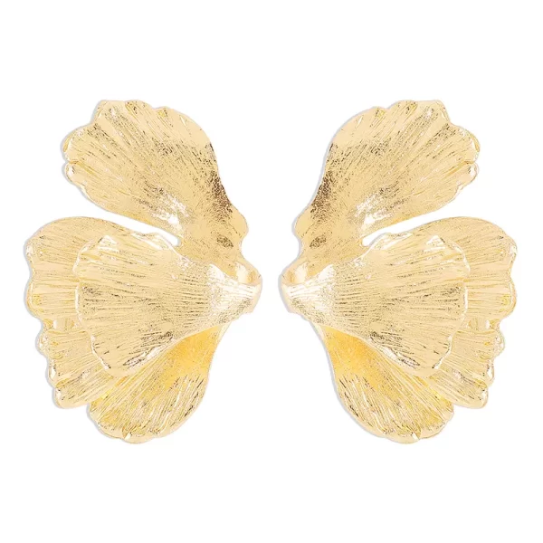 aretes golden leaf