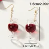 aretes copita de vino tinto - Imagen 4