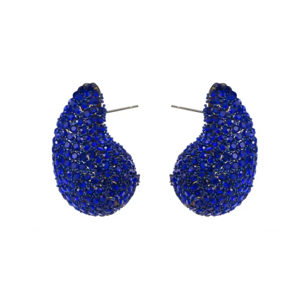 aretes gotas kim k azul